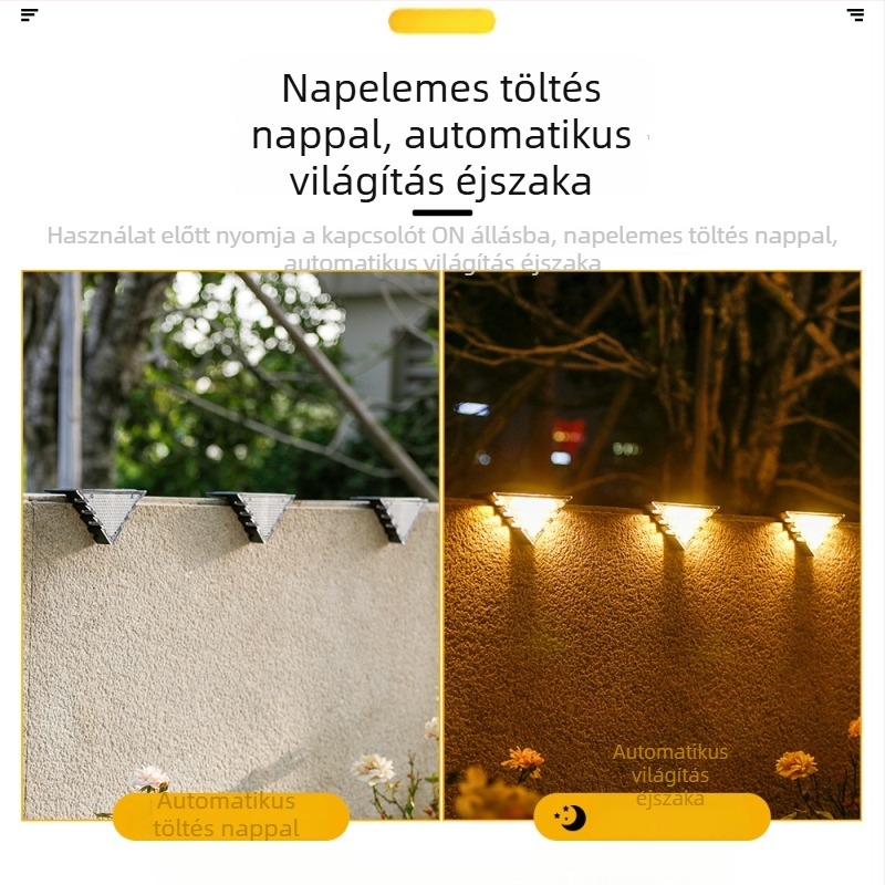 Napelemes kültéri lámpák udvarra, lépcsőfények és falikarok, kert- és balkondekoráció, kerítés- és korlátrendszer világítás