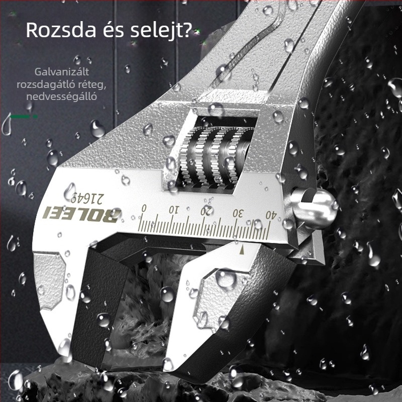 Állítható csavarkulcs készlet nagy nyílású fürdőszobai használatra
