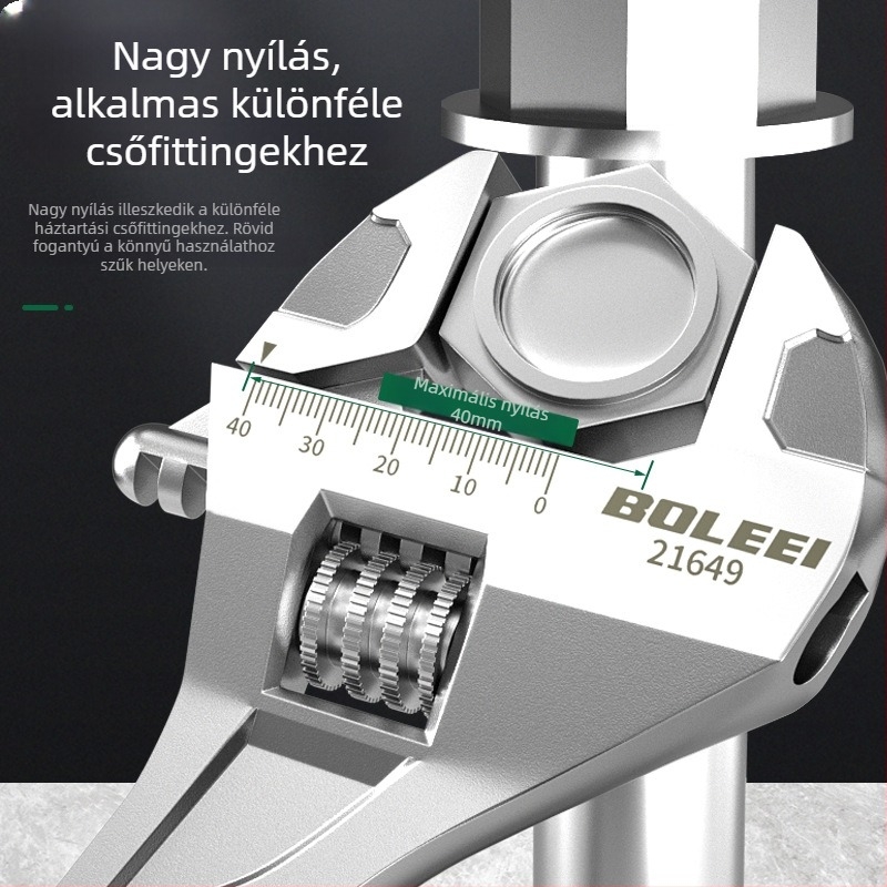 Állítható csavarkulcs készlet nagy nyílású fürdőszobai használatra