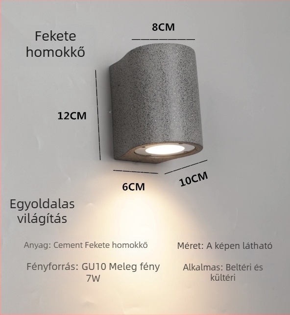 Kreatív minimalist kültéri beton falikar, vízálló, villa udvar, erkély és kert számára