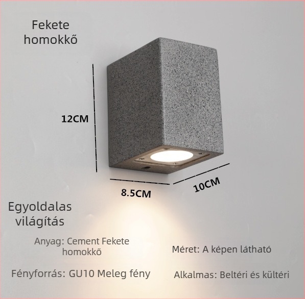 Kreatív minimalist kültéri beton falikar, vízálló, villa udvar, erkély és kert számára