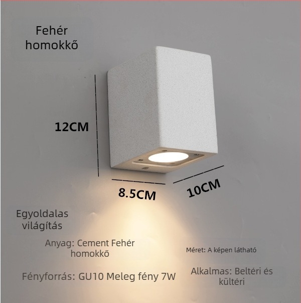 Kreatív minimalist kültéri beton falikar, vízálló, villa udvar, erkély és kert számára