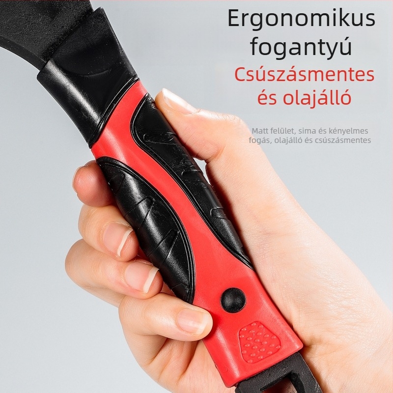 Ipari minőségű állítható csavarkulcs, nagy nyílású, rövid nyéllel, többfunkciós