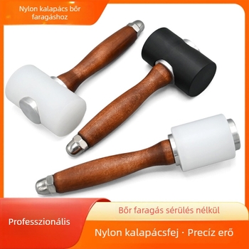Gumi-nylon kalapács DIY bőrmunkához, gravírozáshoz és nyomáshoz