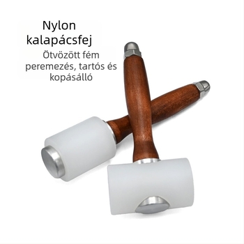 Gumi-nylon kalapács DIY bőrmunkához, gravírozáshoz és nyomáshoz