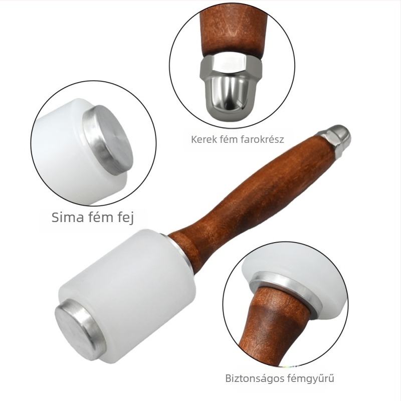 Gumi-nylon kalapács DIY bőrmunkához, gravírozáshoz és nyomáshoz