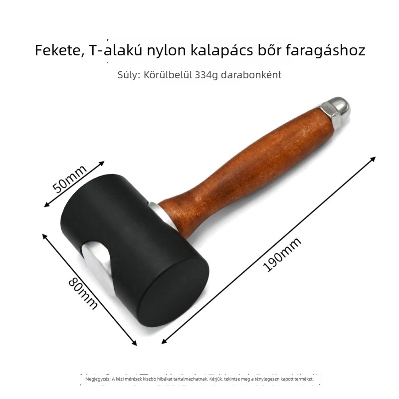 Gumi-nylon kalapács DIY bőrmunkához, gravírozáshoz és nyomáshoz