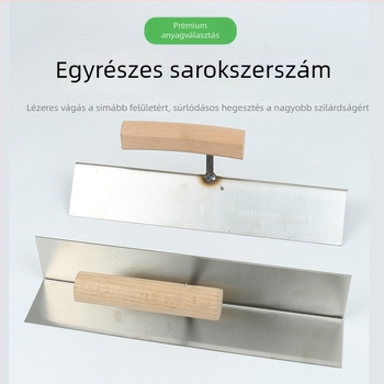 Rozsdamentes acélból készült kettős szögű sarok eszköz belső és külső falakhoz, glettkaparó