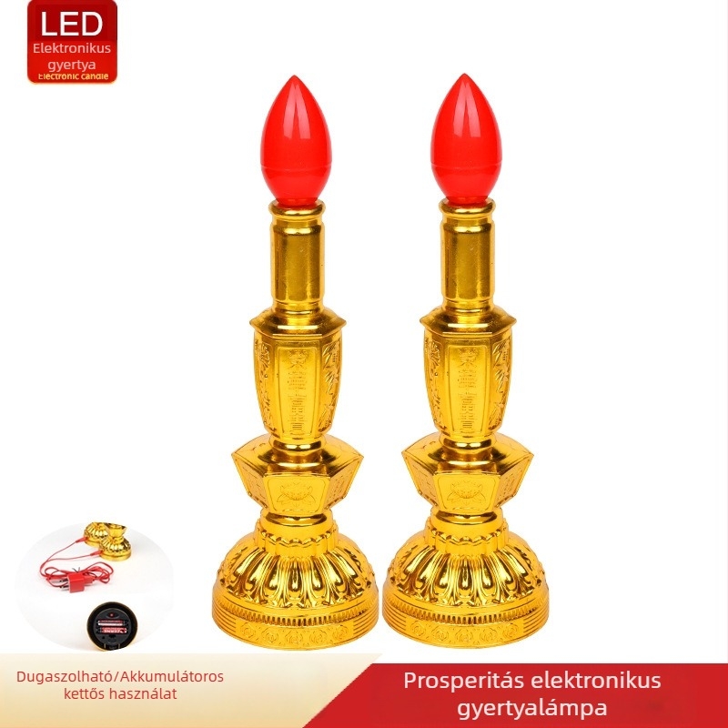 LED gyertyatartó Buddha szentélyhez