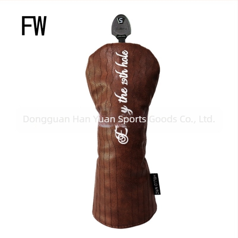 Golfütő fejvédő és nyeghüvely készlet 1-wood és fairway wood, PU anyag