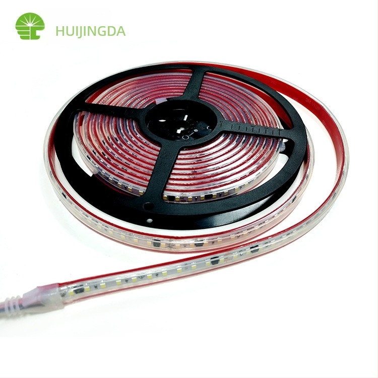 220V monokróm LED-szalag 120 darab 2835 SMD LED-del, beltéri és építészeti világításhoz