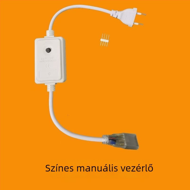 220V RGB LED-szalag 5050 kültéri, IP67 vízálló, távirányítós színváltó világítás reklámprojektekhez