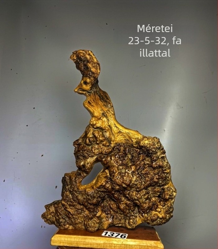 Guanyin és Maitreya gyökérfából faragott fa szobor, természetes forma, öregített anyag