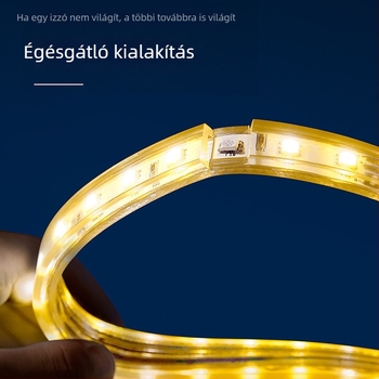 Nappalihoz mennyezeti LED-szalag, 60 LED, kétszínű, 220V, beltéri használatra