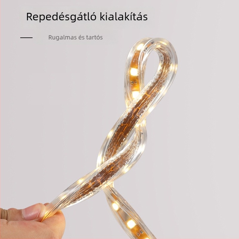 Nappalihoz mennyezeti LED-szalag, 60 LED, kétszínű, 220V, beltéri használatra