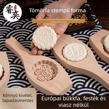 Fából készült sütőforma hagyományos ragadós rizstorta és mooncake mintázáshoz