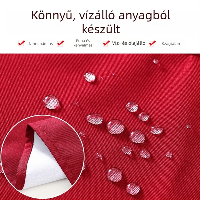 Női konyhai kötény cartoon mintával, nyári könnyű, vízálló és olajálló, nyomtatott dizájnnal, pántokkal
