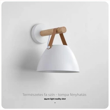 LED-es nordic fa falikar – minimalist modern stílusú, ideális folyosóra, lépcsőházba, erkélyre és hálószobába