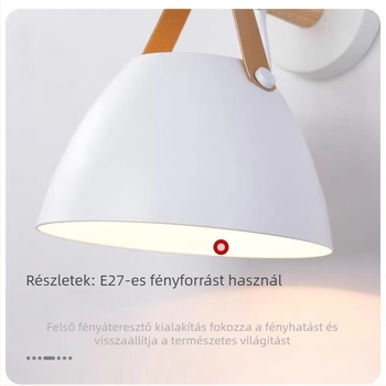 LED-es nordic fa falikar – minimalist modern stílusú, ideális folyosóra, lépcsőházba, erkélyre és hálószobába