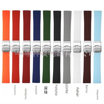 Xiangqi szilikon óraszíj 22 mm Swatch Fifty Fathoms ko-brand Baobao Five Oceans Series mechanikus merülőóra számára