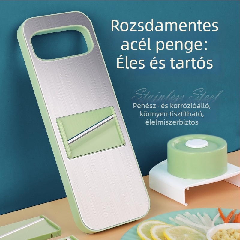 Keoke Multifunkcionális zöldségvágó rozsdamentes acélból burgonya reszelővel