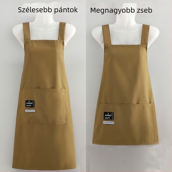 Felnőtt konyhai kötény, ujjatlan, vízálló, catering-hoz tervezett anti-szennyező munkaruha egyedi nyomtatással
