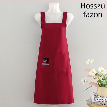 Felnőtt konyhai kötény, ujjatlan, vízálló, catering-hoz tervezett anti-szennyező munkaruha egyedi nyomtatással