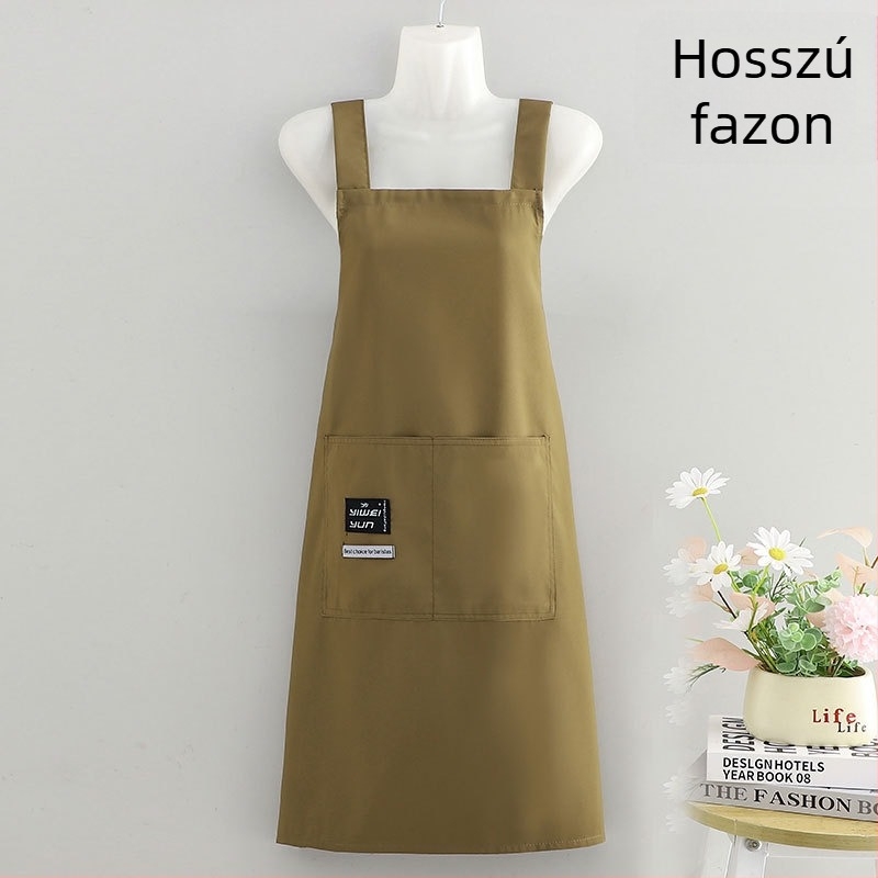 Felnőtt konyhai kötény, ujjatlan, vízálló, catering-hoz tervezett anti-szennyező munkaruha egyedi nyomtatással