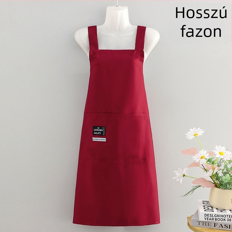 Felnőtt konyhai kötény, ujjatlan, vízálló, catering-hoz tervezett anti-szennyező munkaruha egyedi nyomtatással