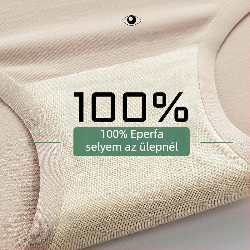 Modal női alsó antibakteriális tulajdonságokkal, belső Mulberry selyem, középmagas derék, háromszög fazon