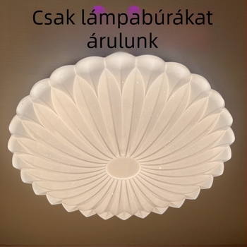 Korpusz árnyékoló egy akril panellel, univerzális mennyezeti LED lámpához, kerek hálószoba, átlátszó műanyag panel