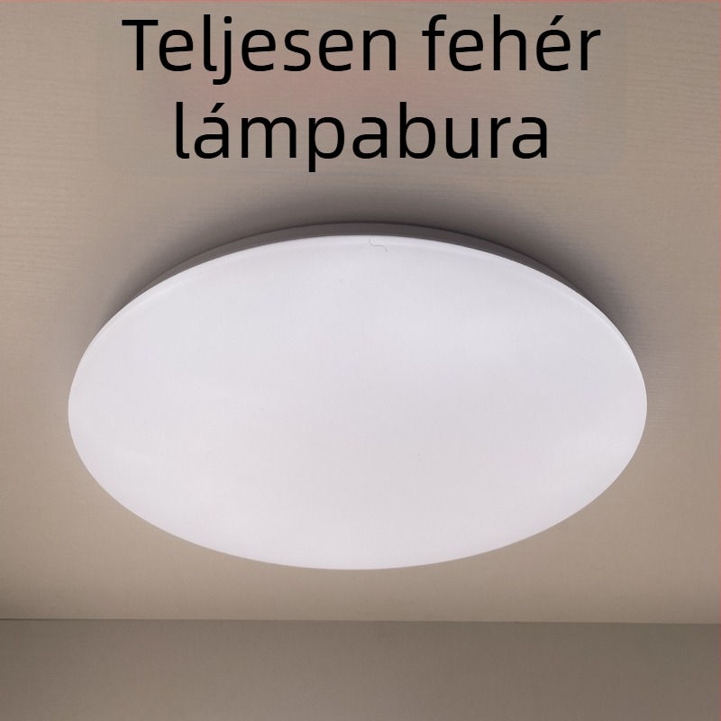 Korpusz árnyékoló egy akril panellel, univerzális mennyezeti LED lámpához, kerek hálószoba, átlátszó műanyag panel