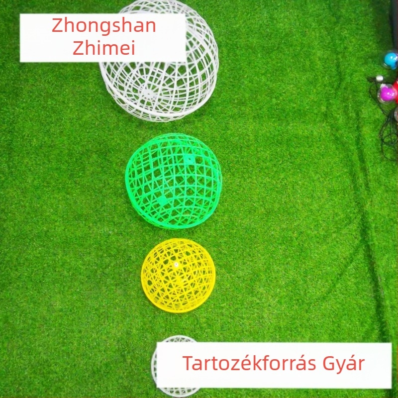Rattan gömblámpa héj, műanyag rattan gömblámpa, átmérő 20–50 cm, hangulatvilágítás a táj megvilágításához
