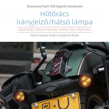 Qianjiang QJ Flash 300/350 modellhez elő- és hátsó irányjelzővédőfedél, valamint dekoratív hátsó lámpa kupak