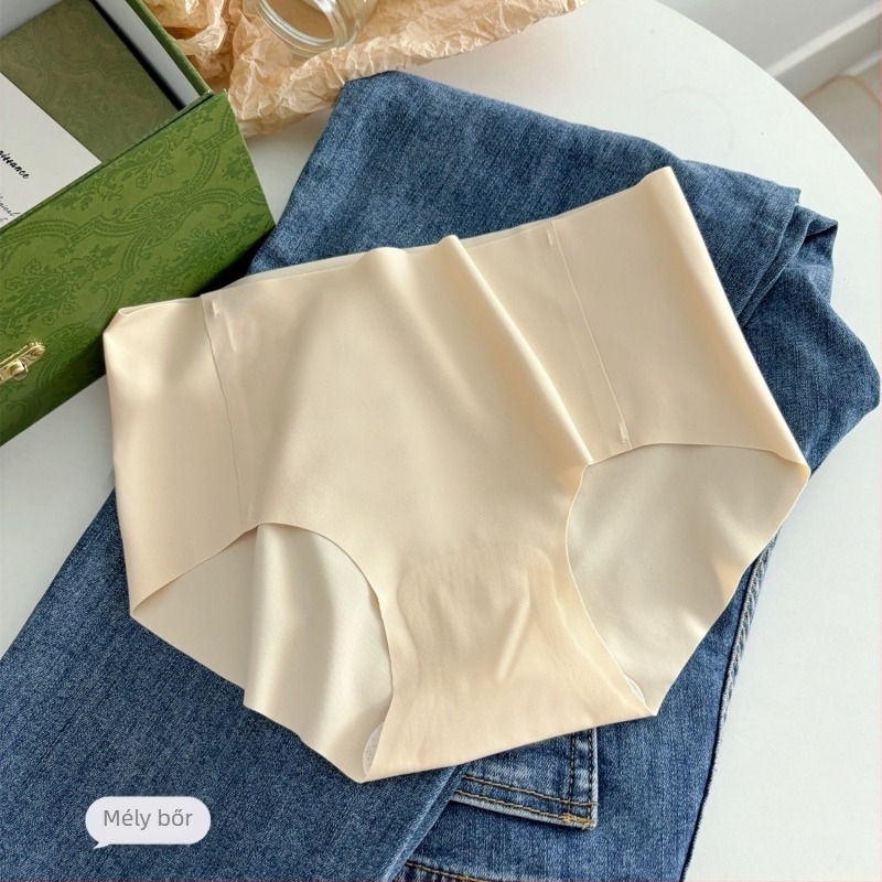 Női jóga alsónemű, középmagas derekú, légáteresztő, antibakteriális, nylon-spandex anyag, egyszínű, haskörüli és fenékemelő