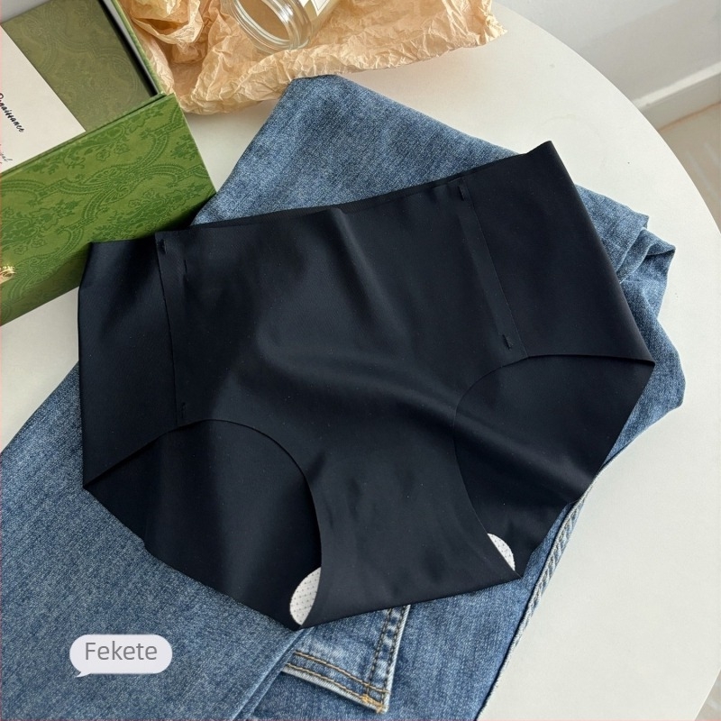 Női jóga alsónemű, középmagas derekú, légáteresztő, antibakteriális, nylon-spandex anyag, egyszínű, haskörüli és fenékemelő