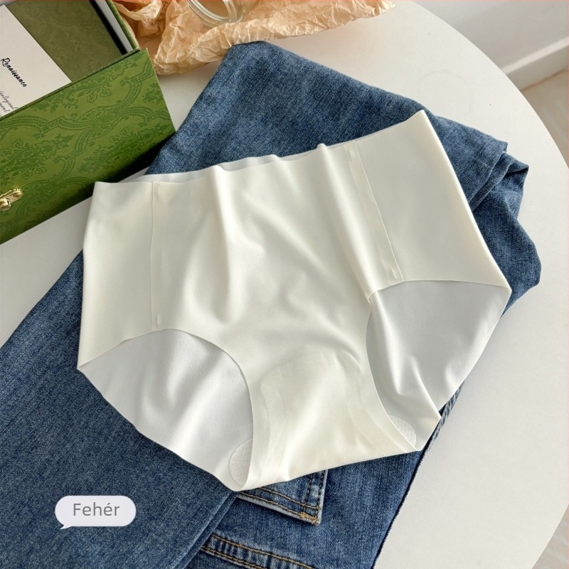 Női jóga alsónemű, középmagas derekú, légáteresztő, antibakteriális, nylon-spandex anyag, egyszínű, haskörüli és fenékemelő