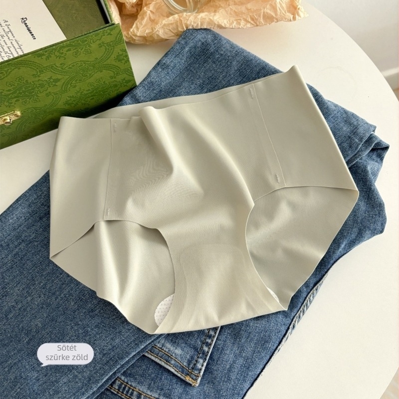 Női jóga alsónemű, középmagas derekú, légáteresztő, antibakteriális, nylon-spandex anyag, egyszínű, haskörüli és fenékemelő