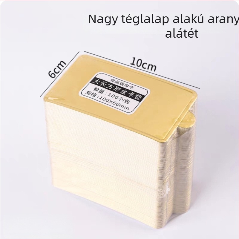 Háromszög alakú tortaalátét szifon mousse tortához, Baszk sajttorta alja, arany karton