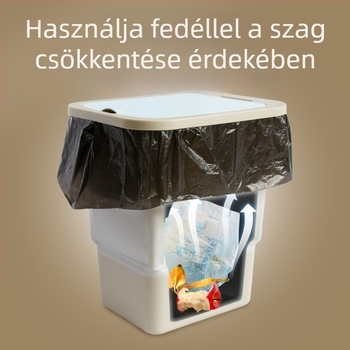 Új multifunkcionális összecsukható autós szemetes fedéllel
