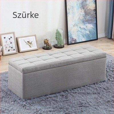 Textil bevonat cipőcserélő szék cipősszekrénnyel, háztartási tárolópad, téglalap alakú ülőbútor