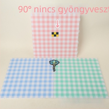 104 darabos gyöngy-tábla készlet 2.6 mm-es DIY fúzióval, hosszú tűk, hőálló tároló doboz, játék készlet