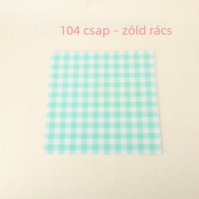 104 darabos gyöngy-tábla készlet 2.6 mm-es DIY fúzióval, hosszú tűk, hőálló tároló doboz, játék készlet