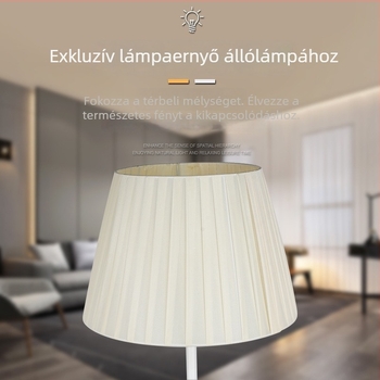 Beige színű textile lámpabura állólámpához, modern minimalist design, szállodai nappalikba és hálószobákba