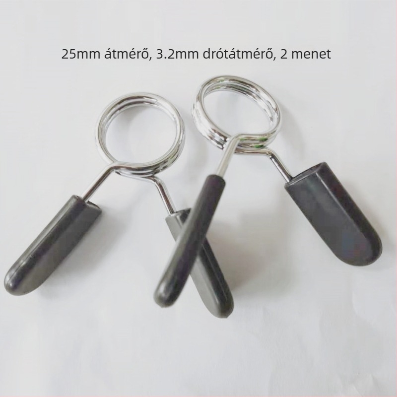 Lazítás elleni rugós klipek rúdhhoz és súlyzókhoz – méretek 24mm, 25mm, 28mm, 30mm, 50mm
