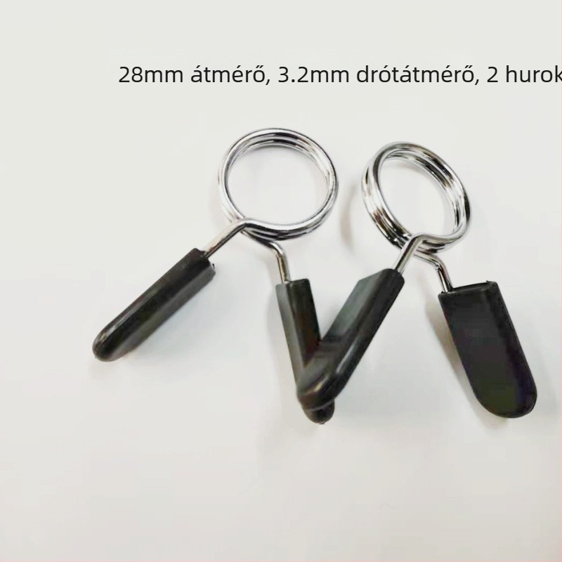 Lazítás elleni rugós klipek rúdhhoz és súlyzókhoz – méretek 24mm, 25mm, 28mm, 30mm, 50mm