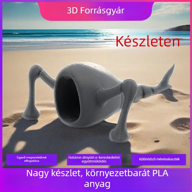 Trevor Henderson mitikus óceáni ragadozó modell: 3D-nyomtatott tengeri szörnyeteg játék, fantasy teremtmény gyűjtemény
