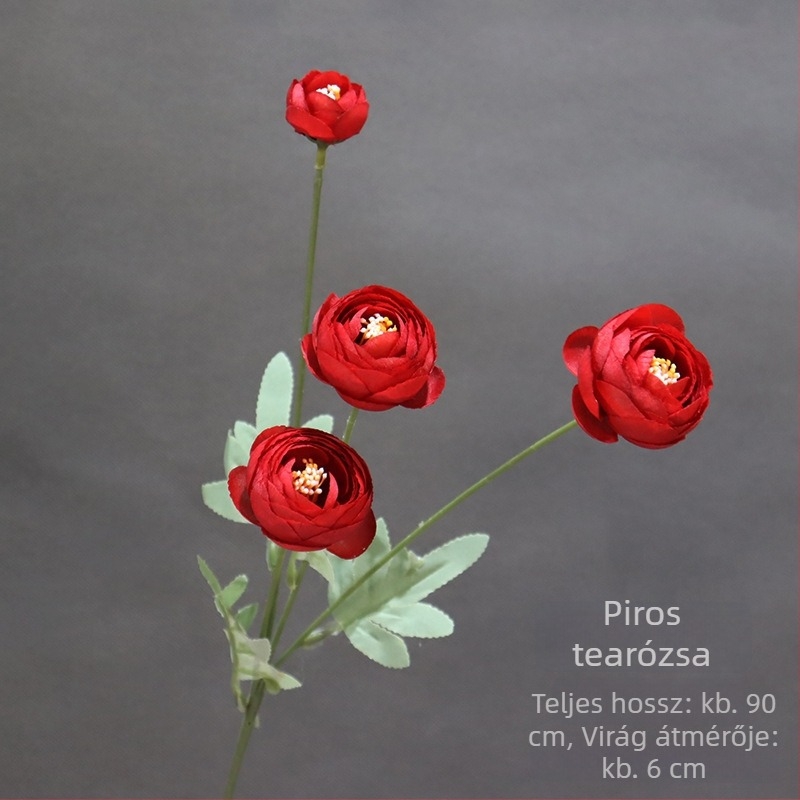 Tea Rose művirágok, 4 fejű, esküvői dekoráció a teremhez és asztali középpontok