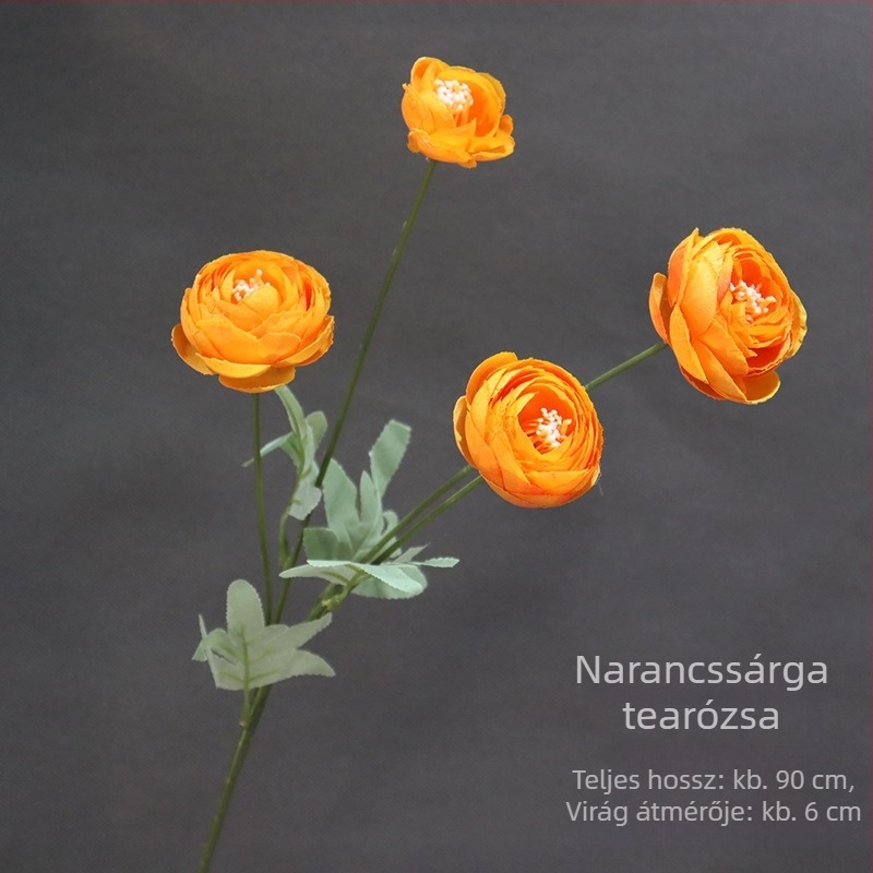 Tea Rose művirágok, 4 fejű, esküvői dekoráció a teremhez és asztali középpontok