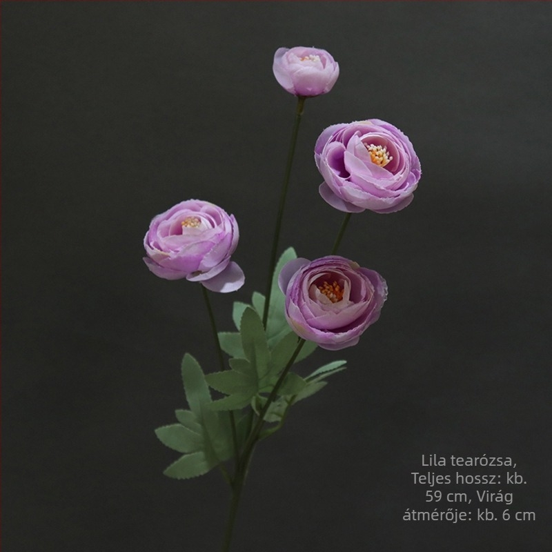 Tea Rose művirágok, 4 fejű, esküvői dekoráció a teremhez és asztali középpontok